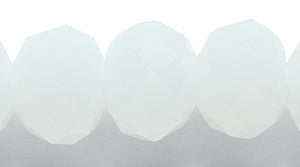 77CD210: Cut Crystal RD RNDL White Opal 8x10mm 15-16" STR