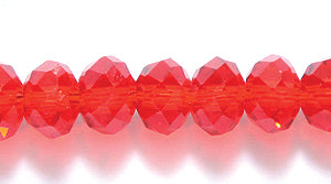73CD242: Cut CRY RD RNDL LT Ruby 4x6mm 15-16" STR