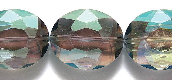 39CD506: Crystal Oval 1/2 Blue AB 20x24mm 6