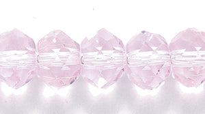 75CD291: Cut CRY RNDL Pink 6x8mm 15-16" STR