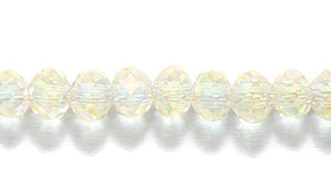 71CD322: Crystal RondelleWith Yellow AB Luster 3x4mm 1STR