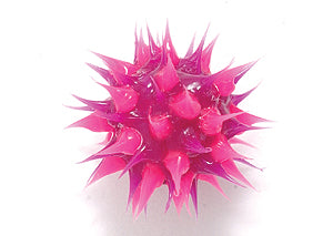 8MS198-92: Rubber Round Purple w/Pink 8mm - 5PPK