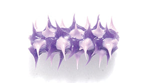 64MS198-96: Rubber Tube Dark Purple w/Lt Purp 15mm - 5PPK