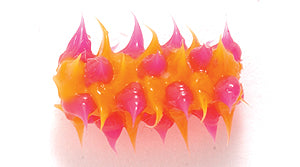 64MS134-92: Rubber Tube Orange w/Pink 15mm - 5PPK