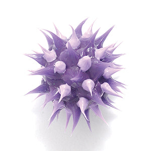 10MS198-96: Rubber Round Dark Purple w/Lt Purp 10mm - 5PPK