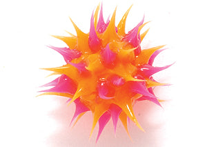 8MS134-92: Rubber Round Orange w/Pink 8mm - 5PPK