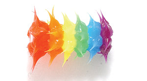 64MS525: Rubber Tube Rainbow 15mm - 5PPK