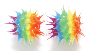 6MS525: Rubber Round Rainbow 6mm - 5PPK