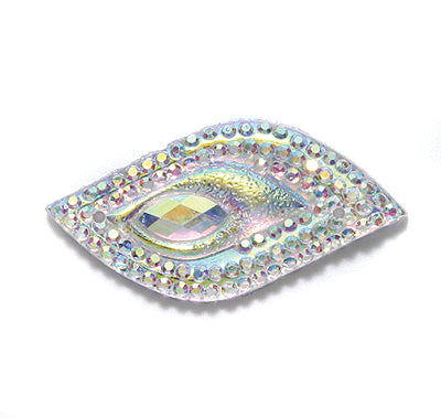 DZ9131-512: Resin Sew-on Peacock Tulip 14x47