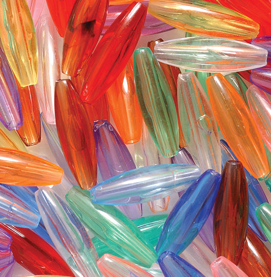 24PP200: PL Spaghetti Multi Transparent Mix 6x19mm - 100PPK