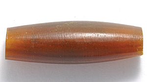 24IP255: India Horn Hare Pipe Dark Amber 1 Inch 30 Pieces