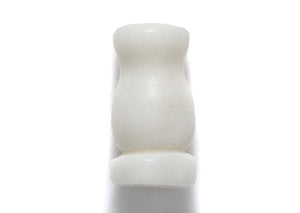 65BN114-CT: Bone Tube Mala End White 9x14mm Average 20 Pieces