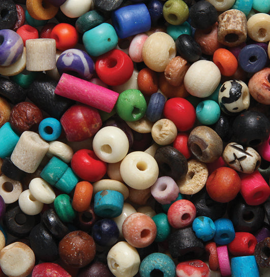 BN125-MX2: Bone Tiny Mix Shapes And Color 3-8mm 100 Grams