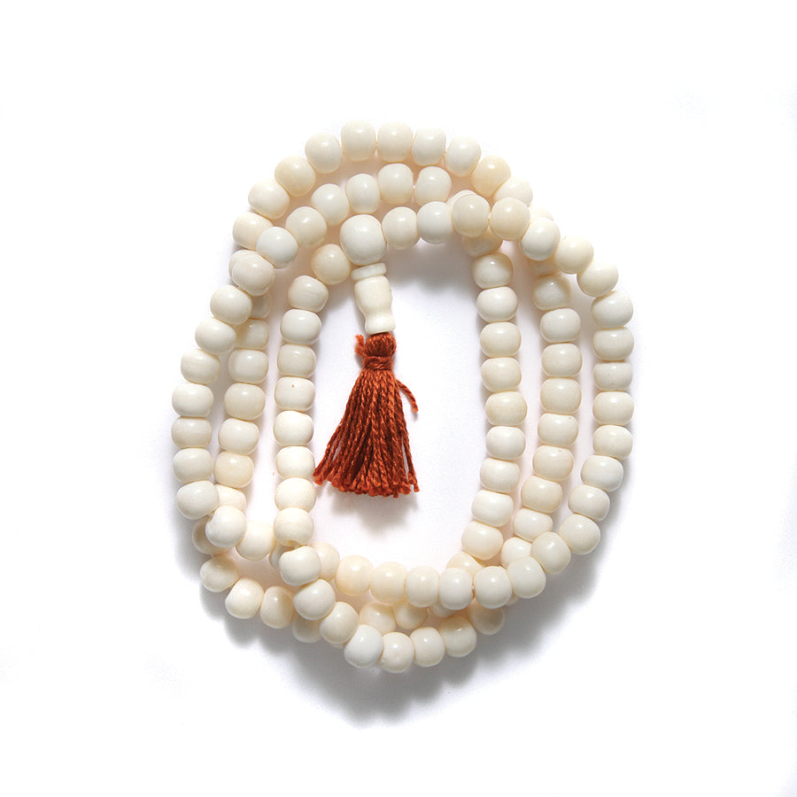 8BN114-MA: 8BN114-MA Bone Mala WHT RND 8mm
