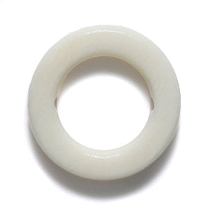 BN201-W: Bone Ring White 20mm 10 Pieces