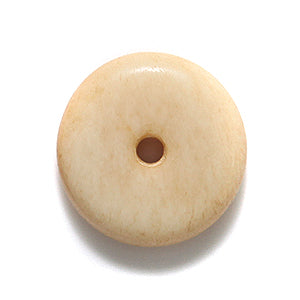 56BN153: Bone Disc Antique 17mm 40 Pieces
