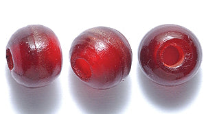 8HR247: Horn Round Red Amber 8mm 100 Pieces per Pack