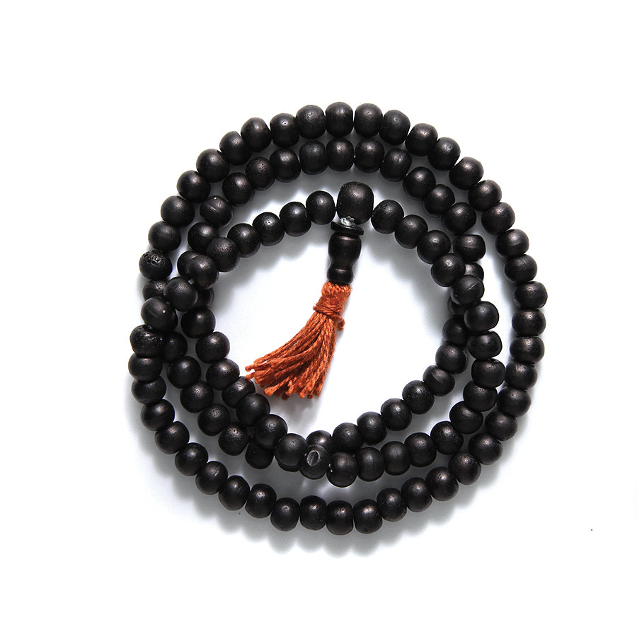 8BN109-MA: Bone Mala Black RND 8mm
