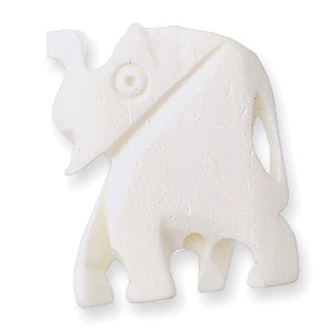 BN220-W: Bone Elephant White 20mm Average Tall 10 Pieces
