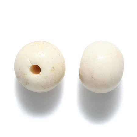 14BN114: Bone Smooth Round 14mm Average 25 Pieces