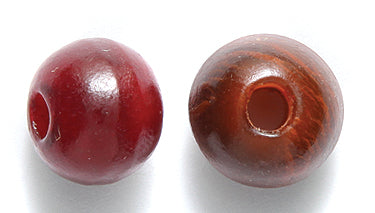 12HR255: Horn Round Amber 12mm 25 Pieces