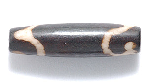 BN275-22: Bone Pipe Brown/antique 24mm Average 20 Pieces