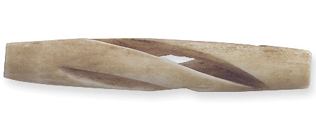 BN270-B: Bone Carved Tube Tea Dyed 6x38mm 15 Pieces