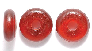 76HR247: Horn Saucer Red Amber Color 10mm 120 Pieces