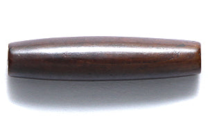 24IP158: Bone Hare Pipe Dark Brown 1 Inch 25 Pieces