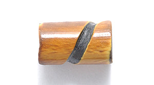 12HR153-TC: Horn Tube Burnt With Carving 1/2 Inch 50 Pieces