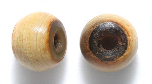 10HR155: Horn Round 2 Tone Brown 10mm 50 Pieces