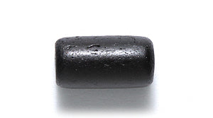 13BN109: India Bone Tube Black 7x13mm Average 40 Pieces