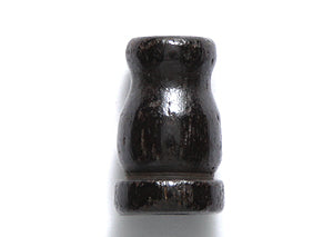 65BN158-CT: Bone Tube Mala End Dark Brown 9x14mm Average 20 Pieces