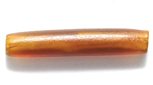 24IP255-T: Inch Horn Hare Pipe Dark Amber 1 In Thin 25 Pieces