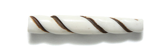 36IP114-CE: India Bone Hare Pipe Carved 1.5in 15 Pieces