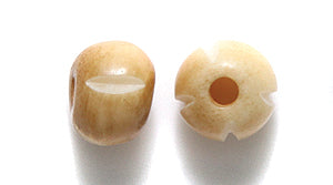 8BN153-C: India Bone Round Antique Carved 8mm 50 Pieces