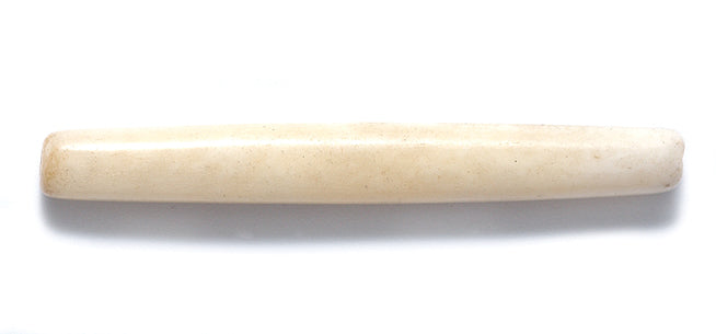 48IP153: India Bone Hare Pipe Antique Finish 2 Inch 12 Pieces