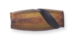 18IP253-C: India Horn Pipe Amber Carved 3/4in 40 Pieces