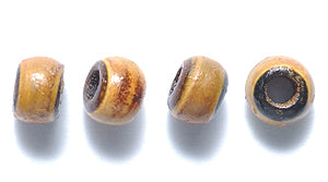 5HR153: Horn Round Burnt 5-6mm 200 Pieces