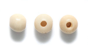 5BN153: Bone Smooth Round Tan/brown 5mm Average 200 Pieces
