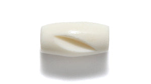 12IP114-S: India Bone Hare Pipe .5 In Carved Swirl 25 Pieces