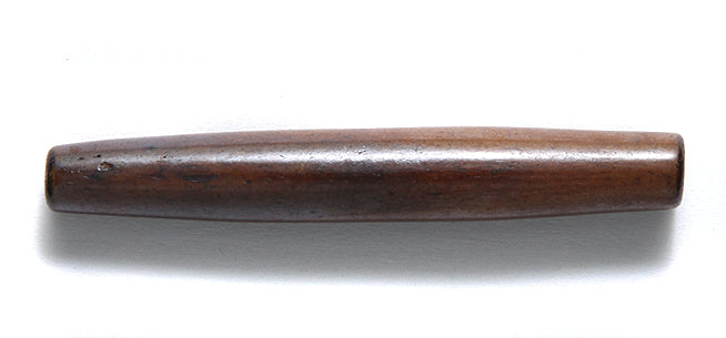 48IP158: India Bone Hare Pipe Dark Brown 2 Inch 12 Pieces