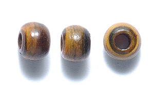 6HR153: Horn Round Burnt 6-7mm 150 Pieces