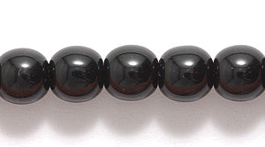 6RD109R: CZ Round Black 6mm - 50PC