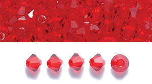 80CC242: Preciosa Crystal Dia Lt Siam 3mm-144PC