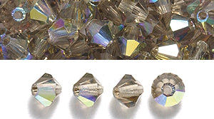 82CC507: Preciosa Crystal Dia Black Dia AB 4mm-144PC