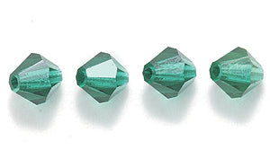 84CC286: Preciosa Crystal Dia Emerald 5x5mm-144PC