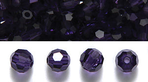 4CC297-D: Preciosa Crystal Round Deep Tanzanite 4mm-72PC