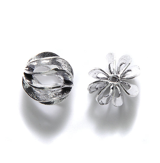 IN185-47: Bead Paddle Design Sil 15mm-4PC