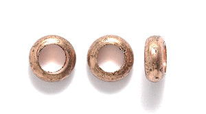 ME884-AC: Donut Ant Copper 6mm W/4mm Inner Dia Meter-144PC